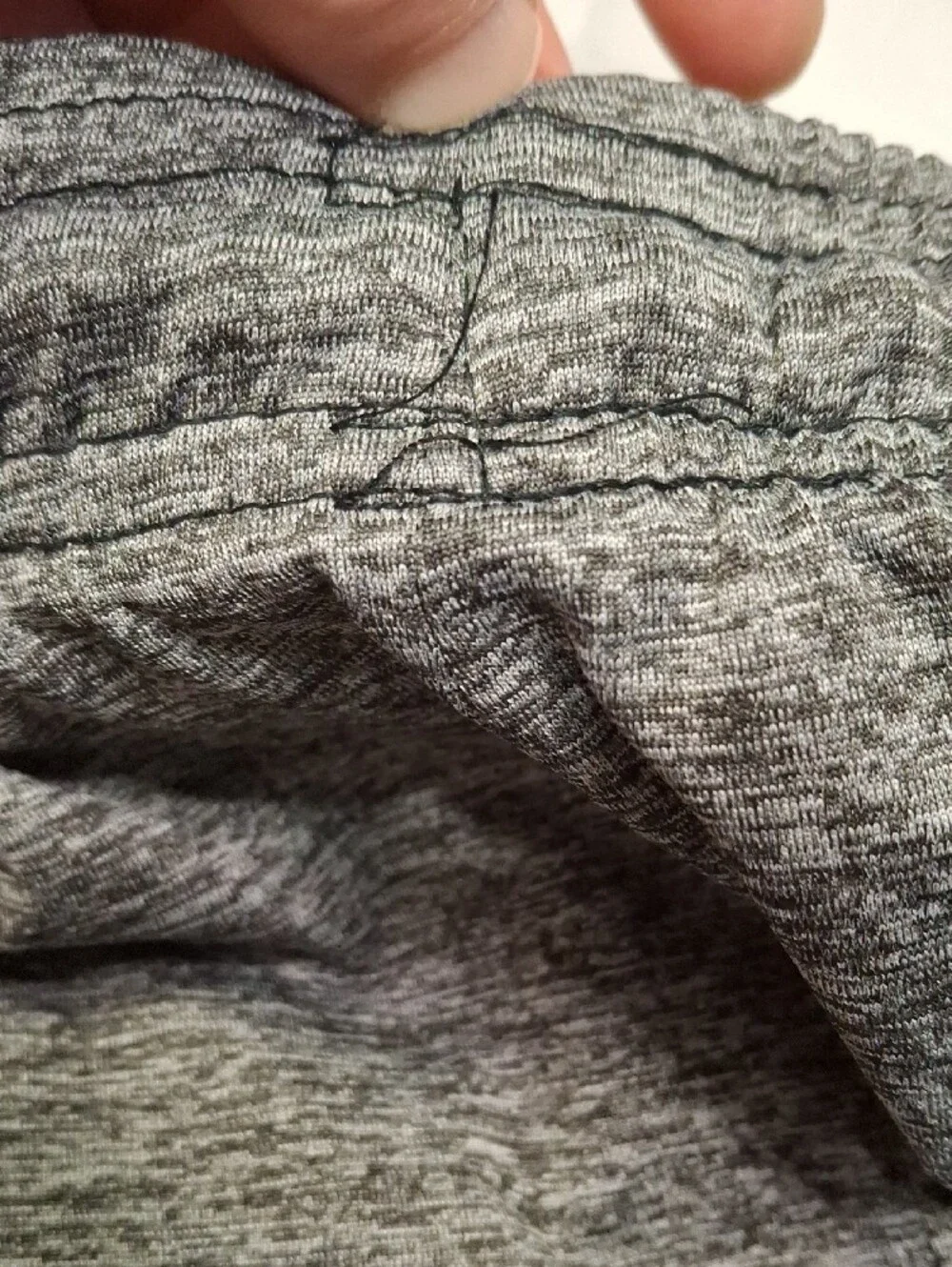 Men's Gray Athletic Shorts with Dark Side Panels